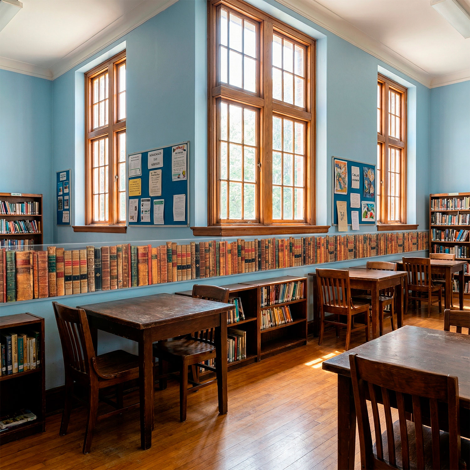 Stickers muraux: Frise murale des livres