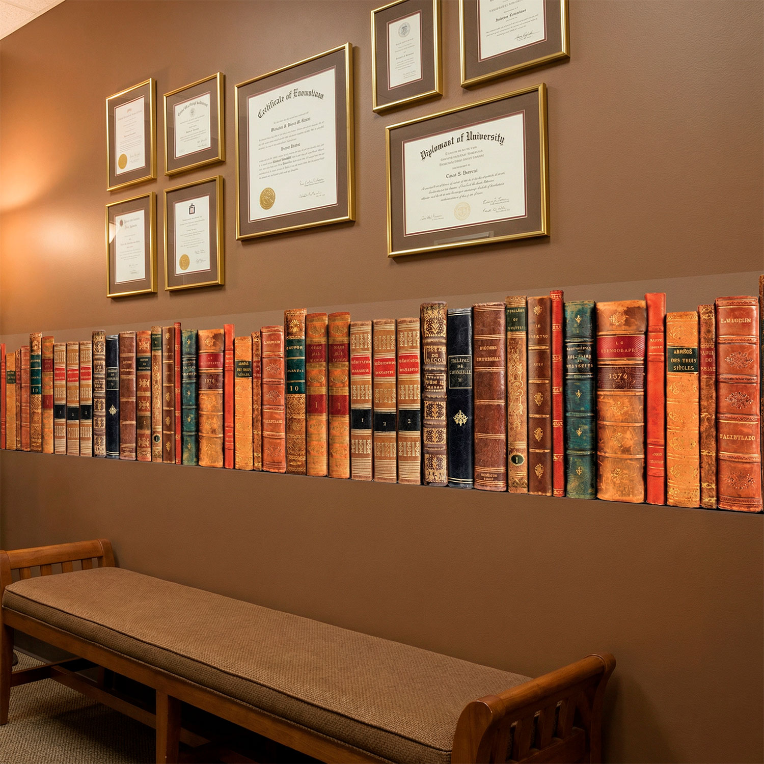 Stickers muraux: Frise murale des livres