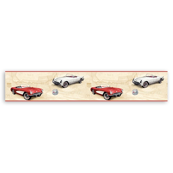 Stickers muraux: Frise murale Corvette