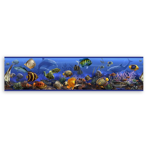 Decoration Interieure Poisson Scalaire Mur Art Autocollant Vinyle
