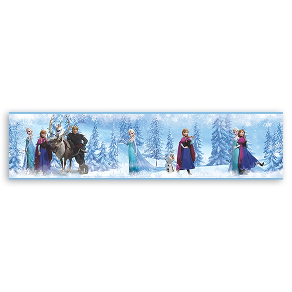 Stickers pour enfants: Frise murale Frozen