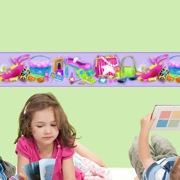 Stickers pour enfants: Frises murales pour enfants Magasin de mode