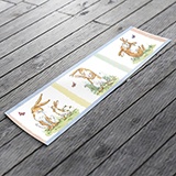 Stickers pour enfants: Frise murale pour enfants Histoire Lapins 3