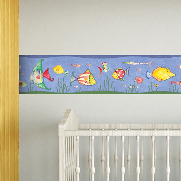 sticker frise papier peint pour enfants poisson cirque sticker frise papier peint pour enfants poisson cirque
