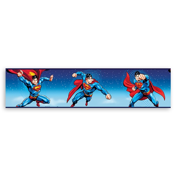 Stickers pour enfants: Frise Murale SuperMan