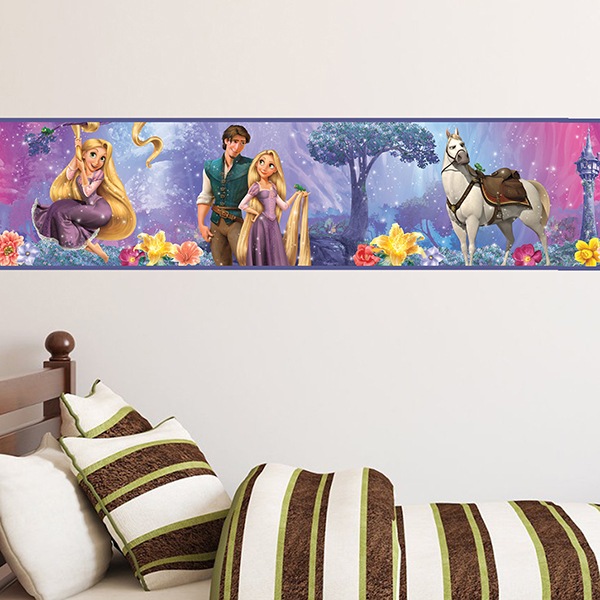 Stickers pour enfants: Frise Murale Rapunzel