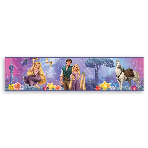 Stickers pour enfants: Frise Murale Rapunzel