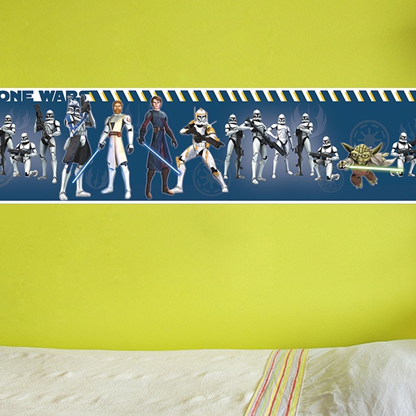 Frise Murale Autocollante Pour Enfants Clone Wars