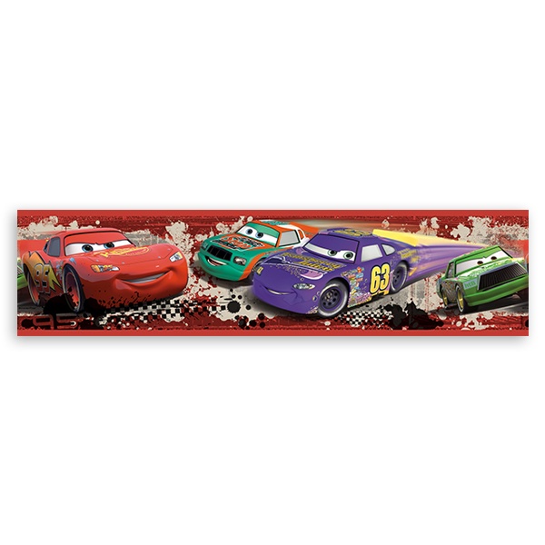 Stickers pour enfants: Frise Murale Cars Nascar