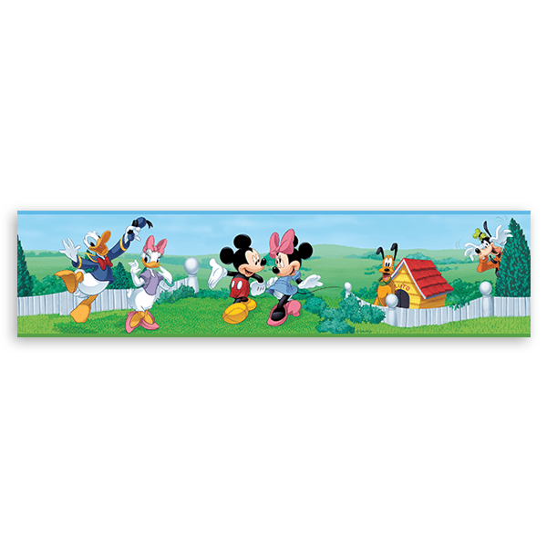 Stickers pour enfants: Frise Murale Mickey et ses amis