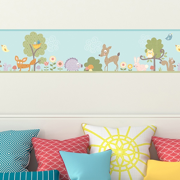 Stickers pour enfants: Frise Murale Animaux de l