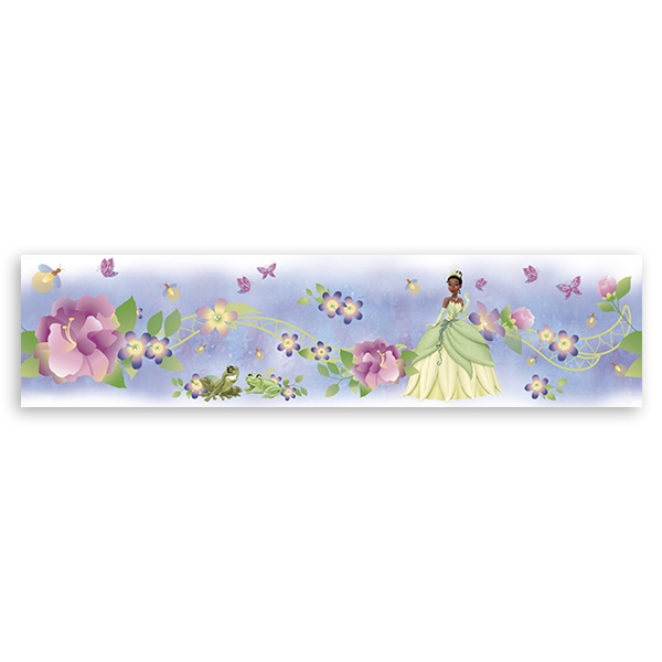 Stickers pour enfants: Frise Murale La princesse et la grenouille