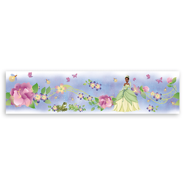 Stickers pour enfants: Frise Murale La princesse et la grenouille