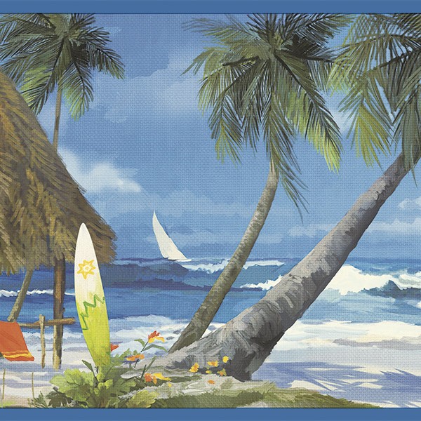 Stickers muraux: Hawaiian Beach