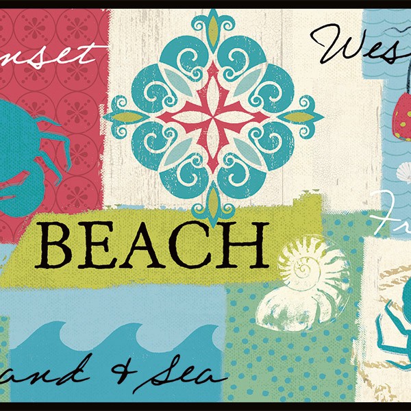 Stickers muraux: J'aime la plage