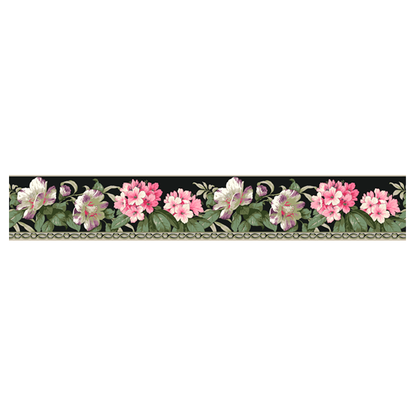 Stickers muraux: Fleurs roses et blanches