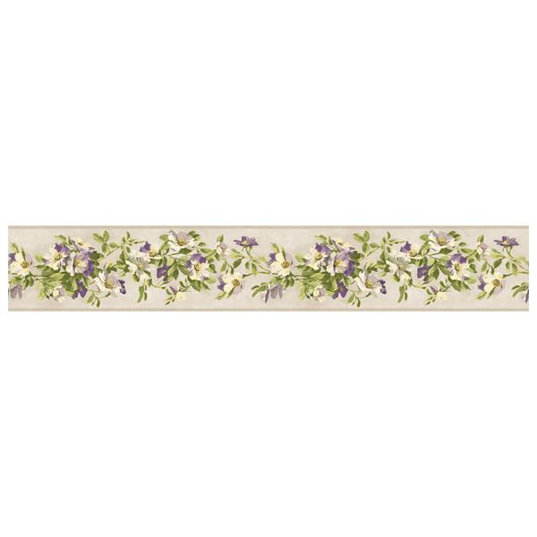 Stickers muraux: Fleurs Peintes en Violet