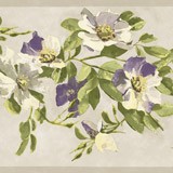 Stickers muraux: Fleurs Peintes en Violet 3