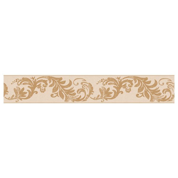 Stickers muraux: Fleurs Ornementales en Brun