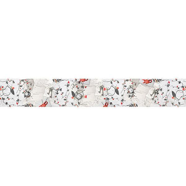 Stickers muraux: Lettres, fleurs et clés