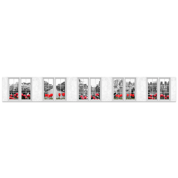 Stickers muraux: Fenêtres avec vues