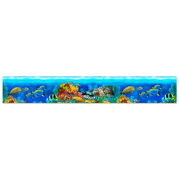 Stickers muraux: Les poissons au fond de la mer