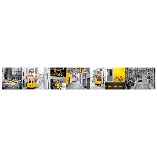 Stickers muraux: Détails en jaune