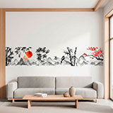 Stickers muraux: Paysage de style japonais 14