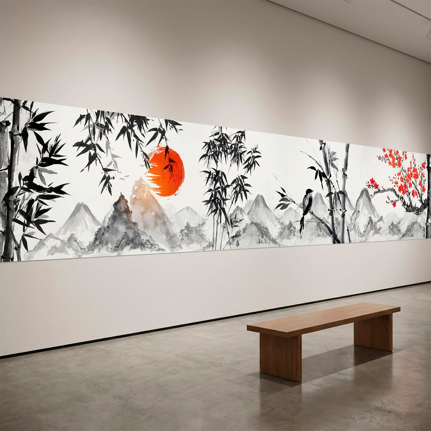 Stickers muraux: Paysage de style japonais