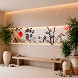 Stickers muraux: Paysage de style japonais 5