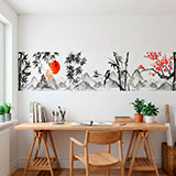 Stickers muraux: Paysage de style japonais 8