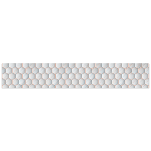 Stickers muraux: Hexagones sur l