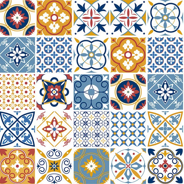 Stickers muraux: Tuiles classiques