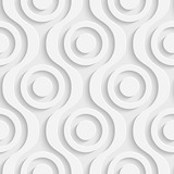 Stickers muraux: Cercles sur fond blanc 3
