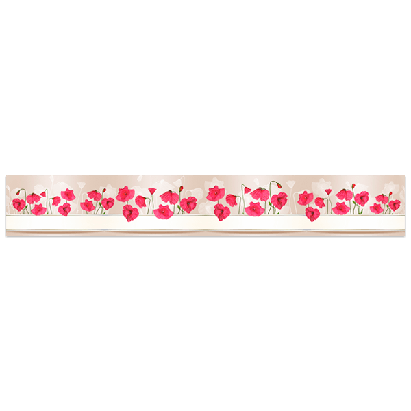 Stickers muraux: De beaux coquelicots