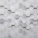 Stickers muraux: Hexagones gris 3