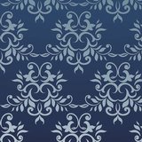 Stickers muraux: Ornements en bleu et blanc 3