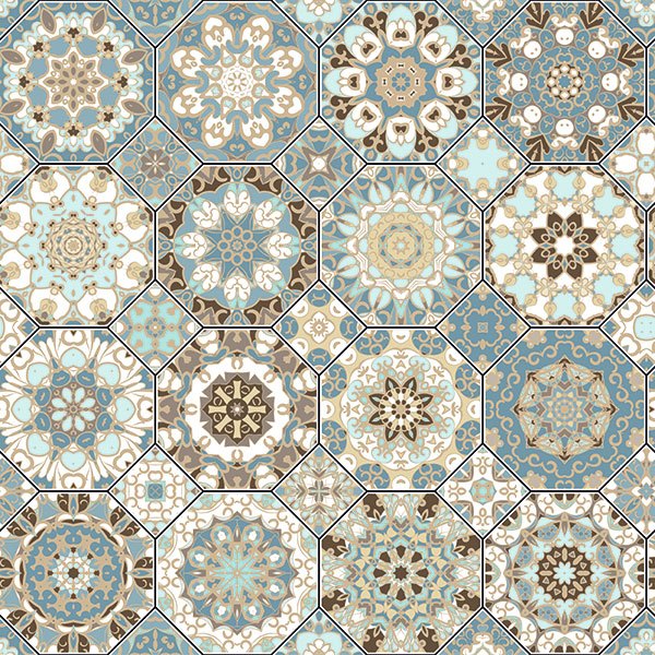 Stickers muraux: Tuile octogonale