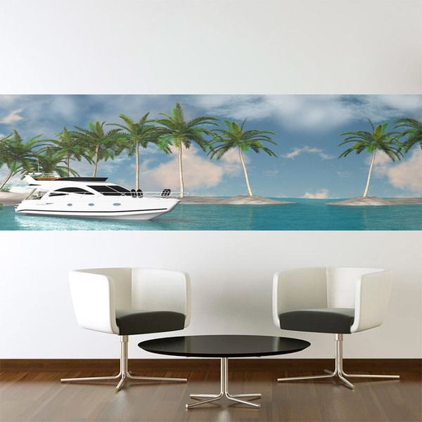 Stickers muraux: Bateau dans les Caraïbes