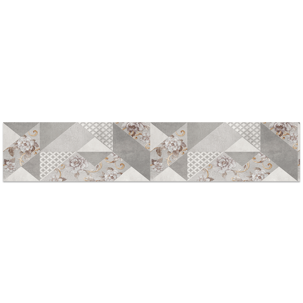 Stickers muraux: Les gris floraux
