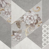 Stickers muraux: Les gris floraux 3