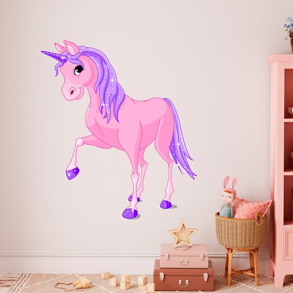Sticker mural enfant Licorne magique | WebStickersMuraux.com