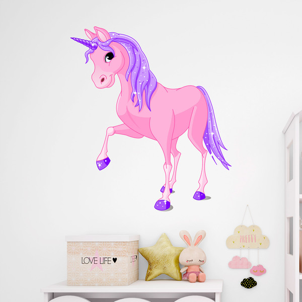 Stickers muraux: Licorne magique