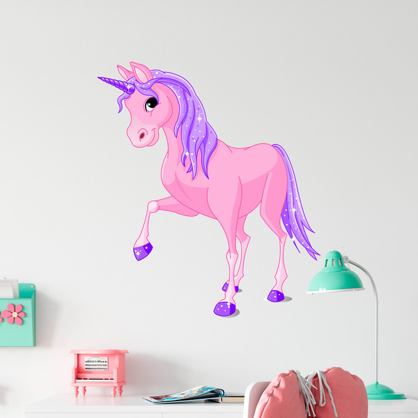 Stickers muraux: Licorne magique