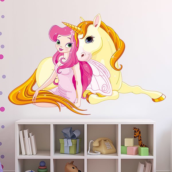 Stickers pour enfants: Princesse et Unicorn
