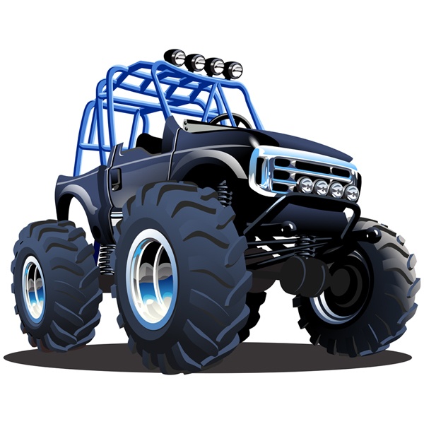 Stickers pour enfants: Monster Truck Safari