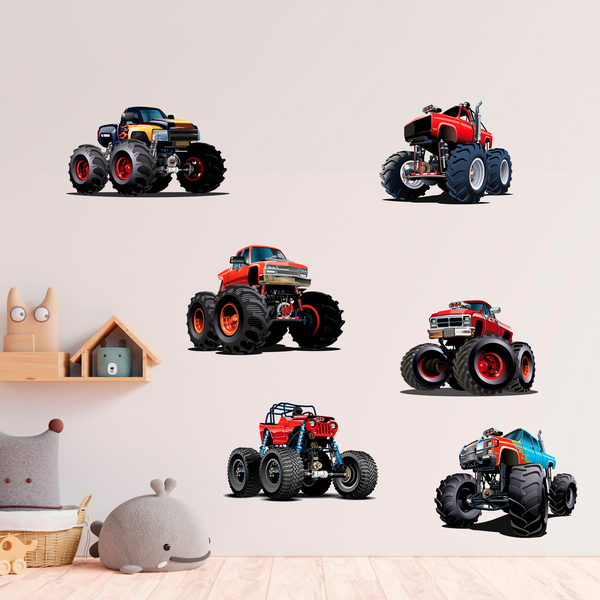 Stickers pour enfants: Kit Monster Truck