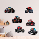 Stickers pour enfants: Kit Monster Truck 4