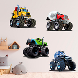 Stickers pour enfants: Kit Monster Truck Big 3