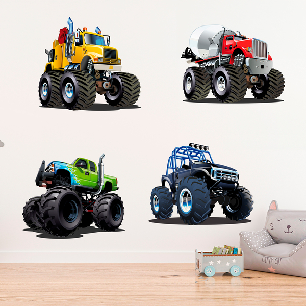 Stickers pour enfants: Kit Monster Truck Big